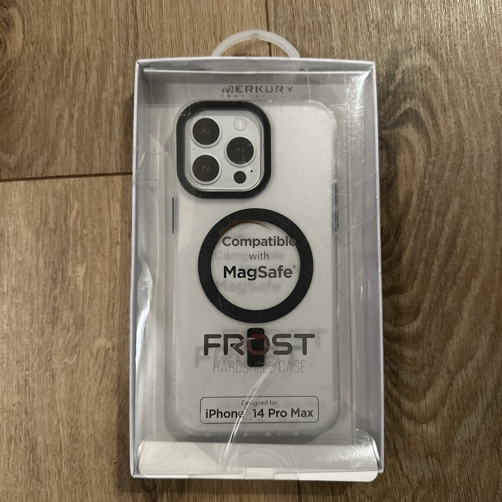 Merkury Frost  iPhone 14 Pro Max Clear Hard Shell Case NEW NIB‎